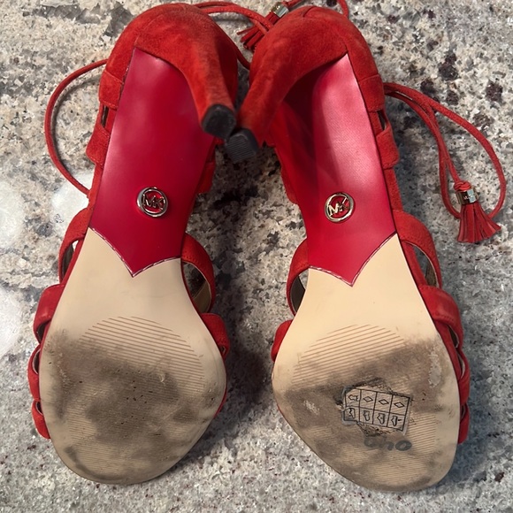 MK Lace Up Heels - Picture 5 of 7